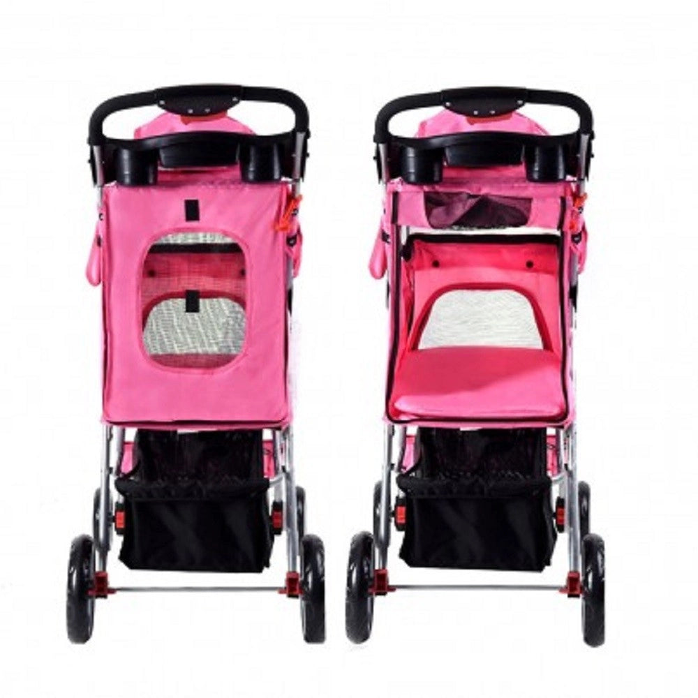 Trade Shop - Passeggino Per Cani Cane Pieghevole Buggy Trasportino Con Zip Traspirante Lavabile -