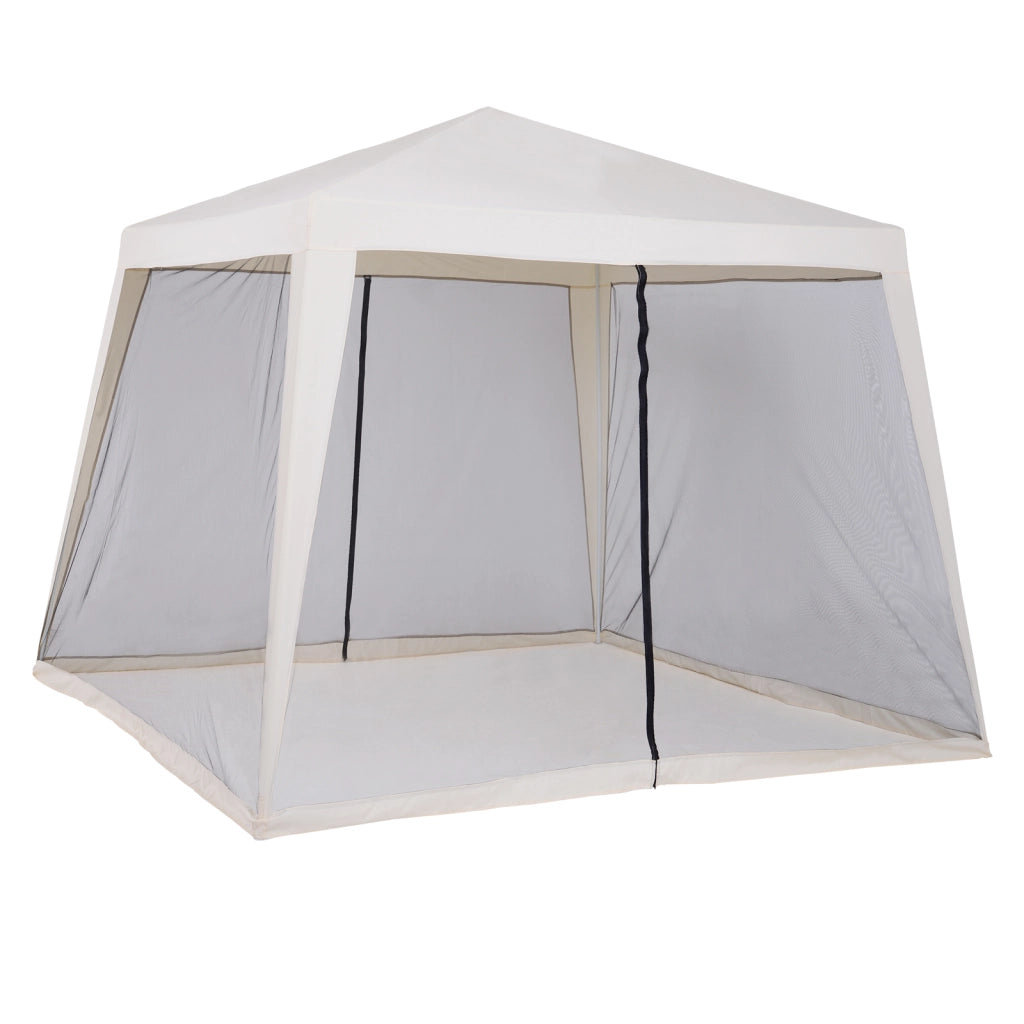 Tenda da giardino 3x3 m con zanzariera ¨C zephmum ¨C crema