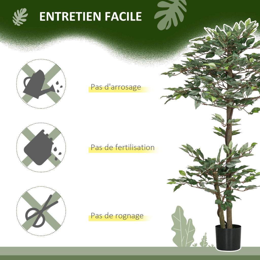Pianta Artificiale Ficus ¨C Xylo ¨C 150 cm con Vaso Incluso