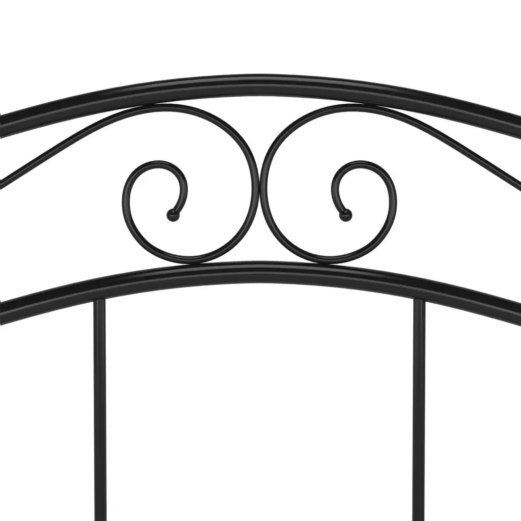Giroletto-Struttura Letto Nero in Metallo 120x200 cm 901697