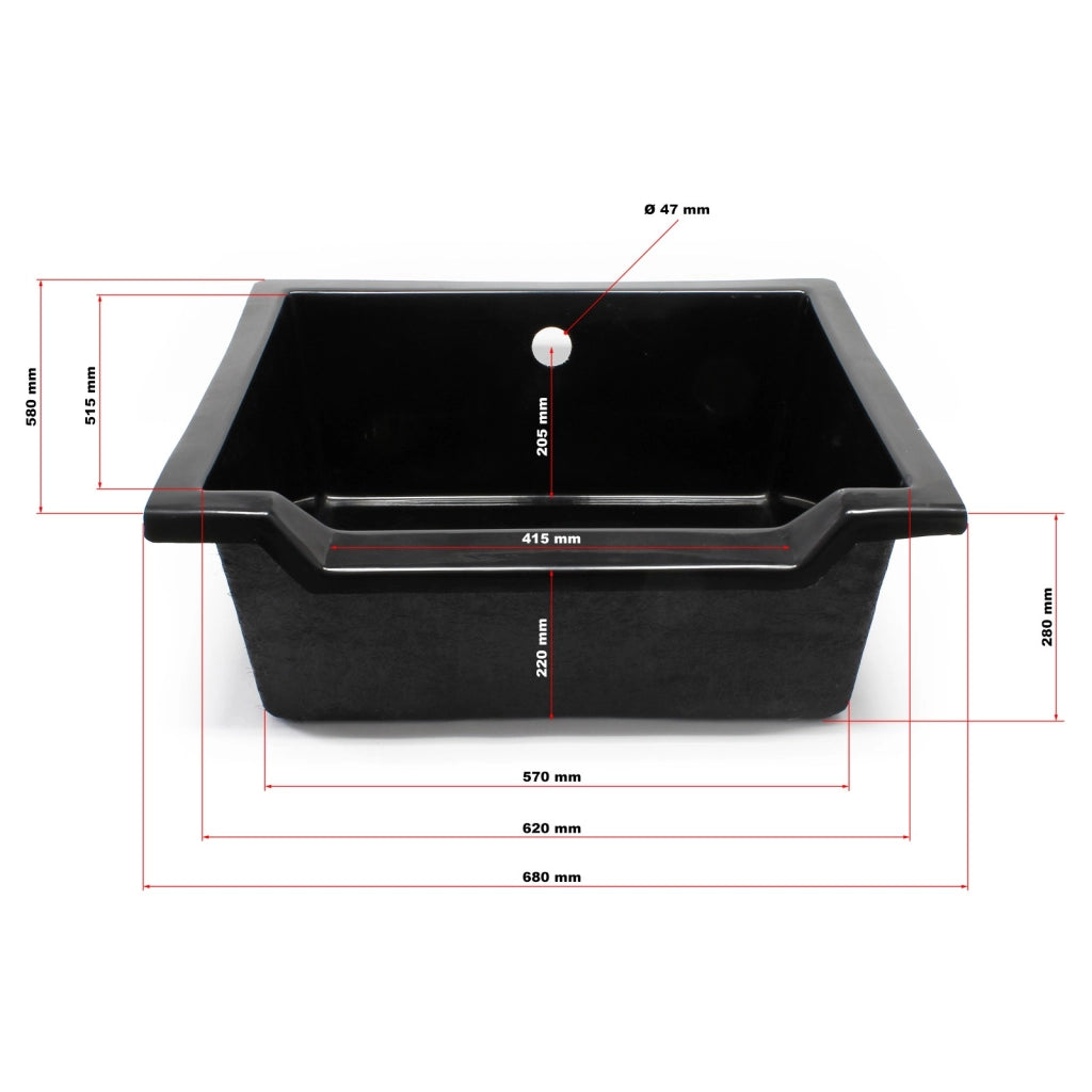 SunSun Vasca per cascata 75L - per ruscelli o cascate in laghetti ornamentali