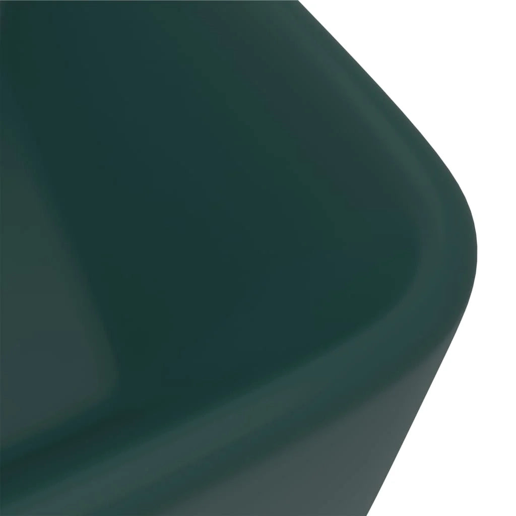Lavabo da appoggio di lusso lavabo da bagno rettangolare 41 x 30 cm in ceramica verde scuro opaco 02_0002789