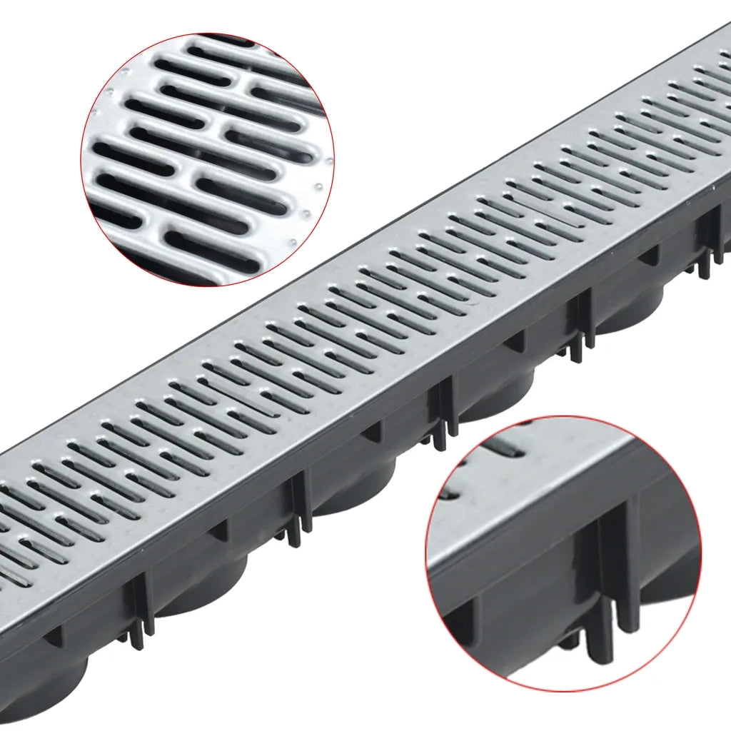 Canalette di Drenaggio 6 pz Acciaio Zincato 6 m CFW3910241