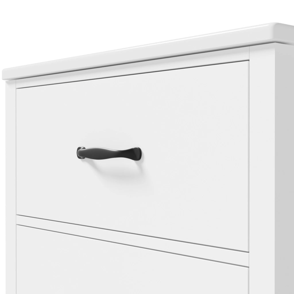 Mobile bagno freestanding 61 x 47 x 83 cm con lavabo in ceramica, 3 cassetti, bianco