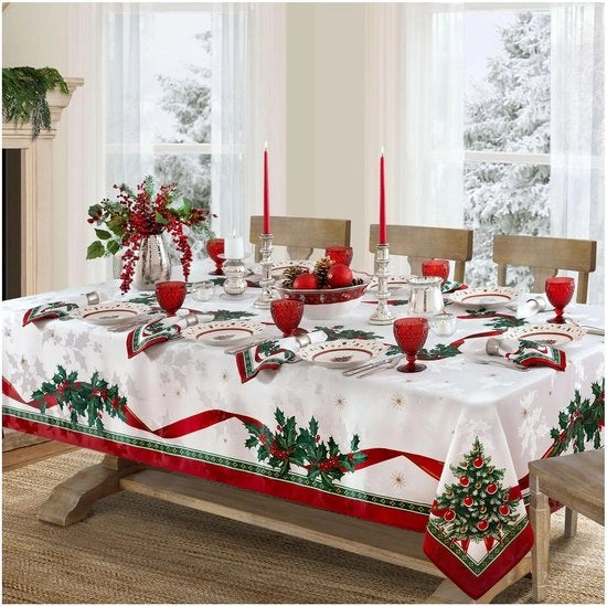 Tavolo di festa, decorazione per tavola natalizia, stile di arredamento, rettangolare, 70x70cm