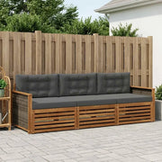 Set di divani da esterno con cuscino 3 pcs Naturale e Antracite 3382960