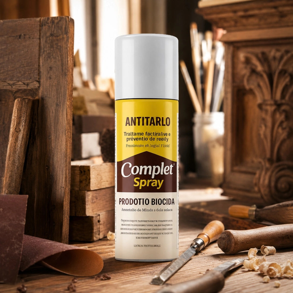 Complet antitarlo spray fungicida per legno inodore e incolore da 200 ml