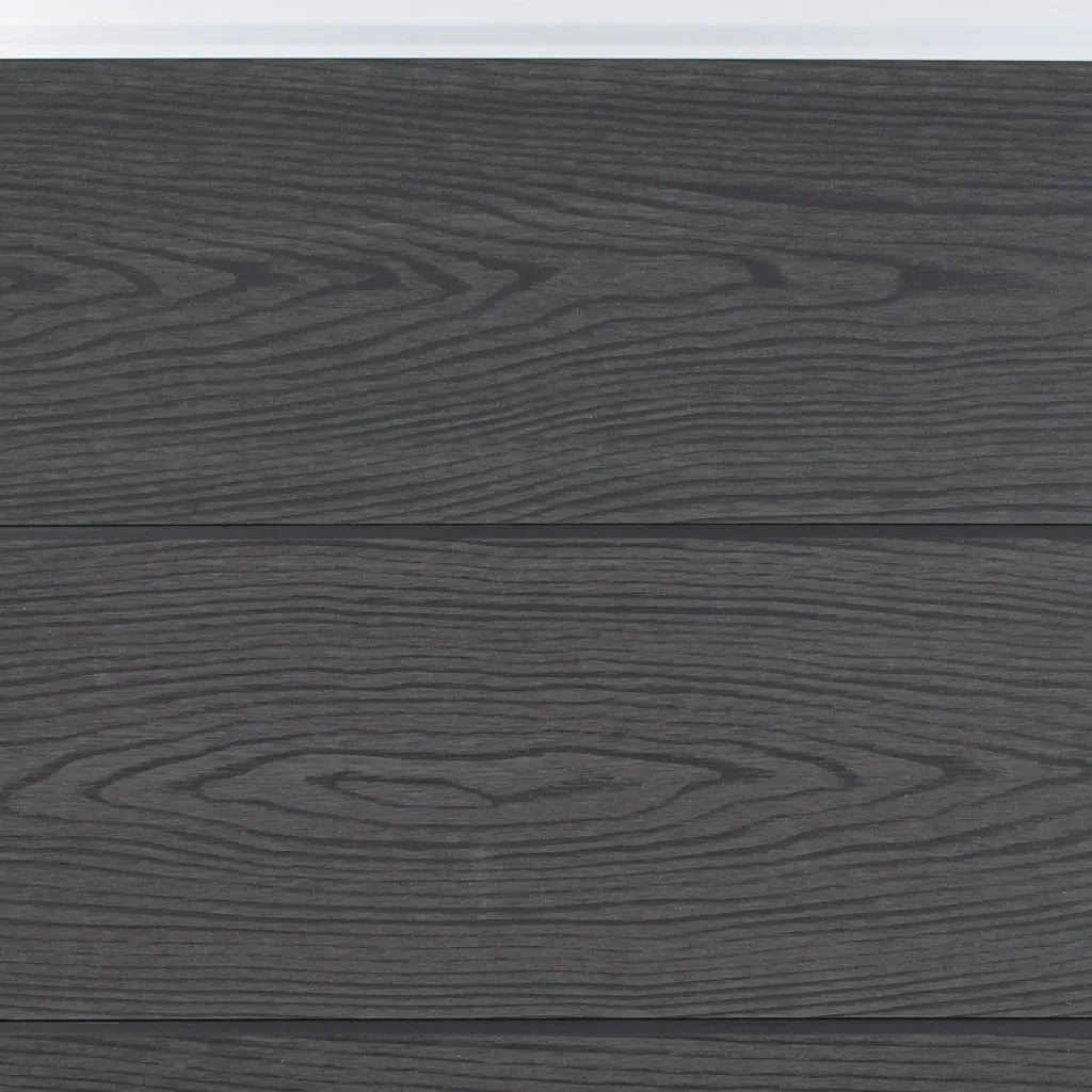 Set Pannello di Recinzione Grigio 180x186 cm in WPC