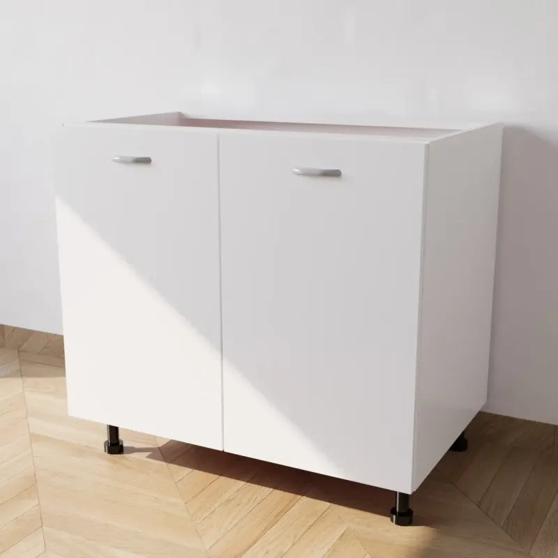 Mobile Base 90 Compreso Di Anta. H 72 Cm L 90 Cm P 55.5 Cm. Spedizione In Kit Bianco