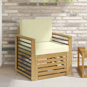 Set di divani da esterno-Sofa da giardino Poliestere Bianco 175947