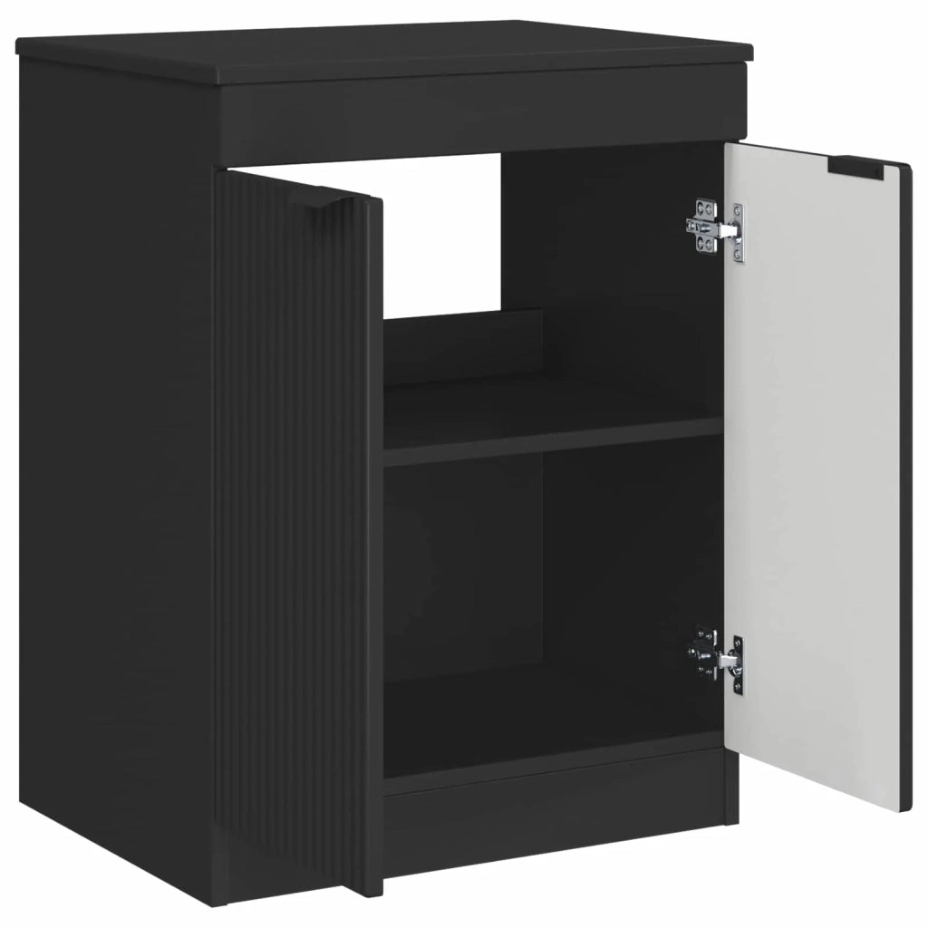 Mobile da Bagno Nero 54 x 41 x 70 cm Legno ingegnerizzato 890149