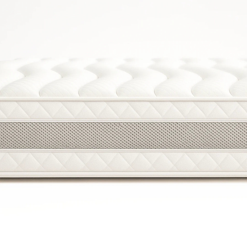 Materasso 160x200 matrimoniale ergonomico e traspirante 20 cm | Comfort naturale e design scandi ad alta rigidità | The White Stone