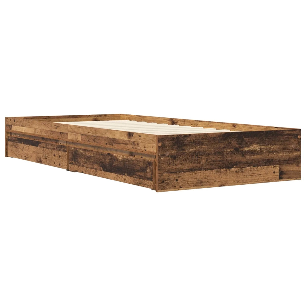 Telaio del letto con storage Legno antico 80 x 200 cm 3429592