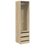 Armadio Cassetti Rovere Sonoma 50x50x200 cm Legno Multistrato CFW8426655