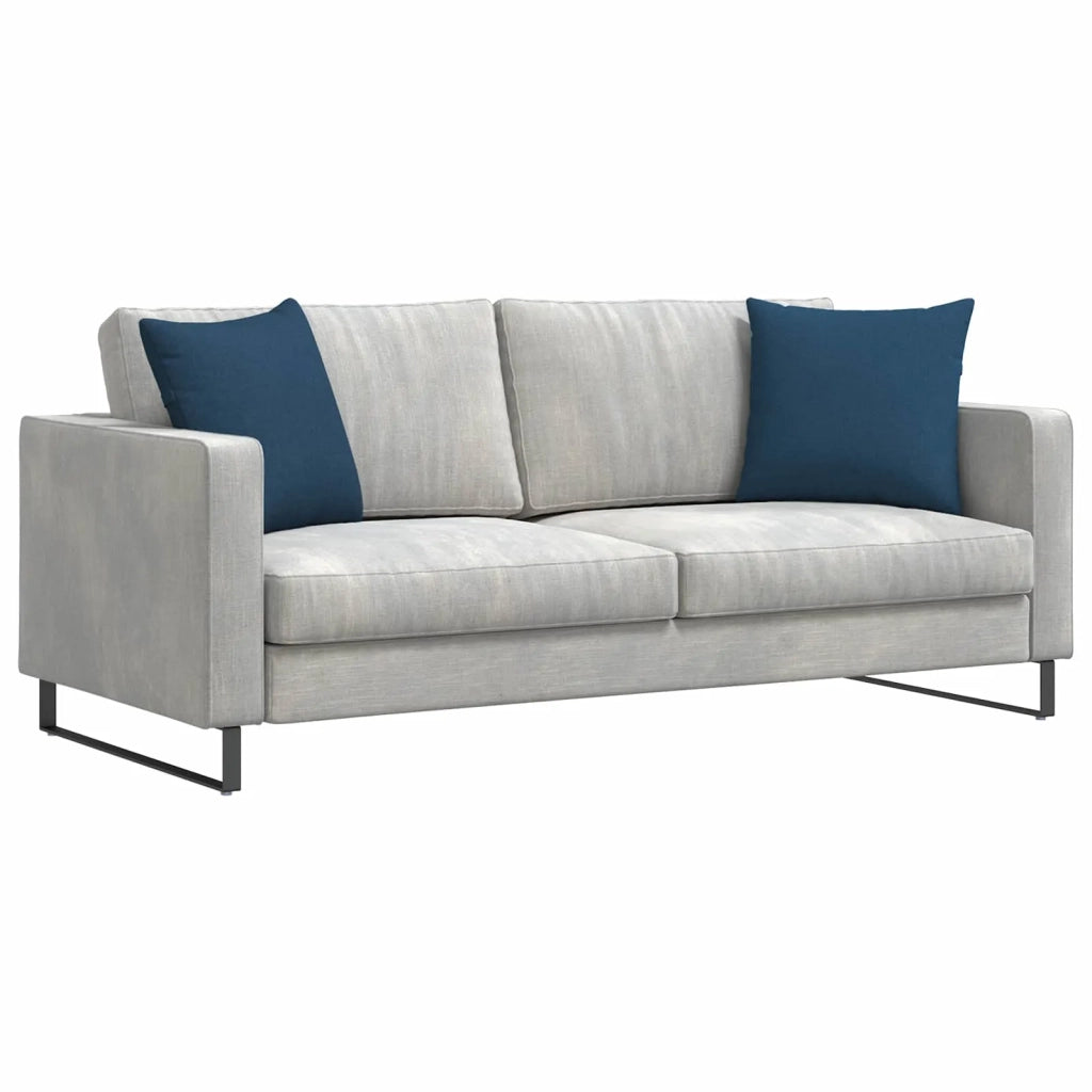 Cuscini da Divano 2 pz | Cuscini per sedie Blu 45 x 45 cm Tessuto