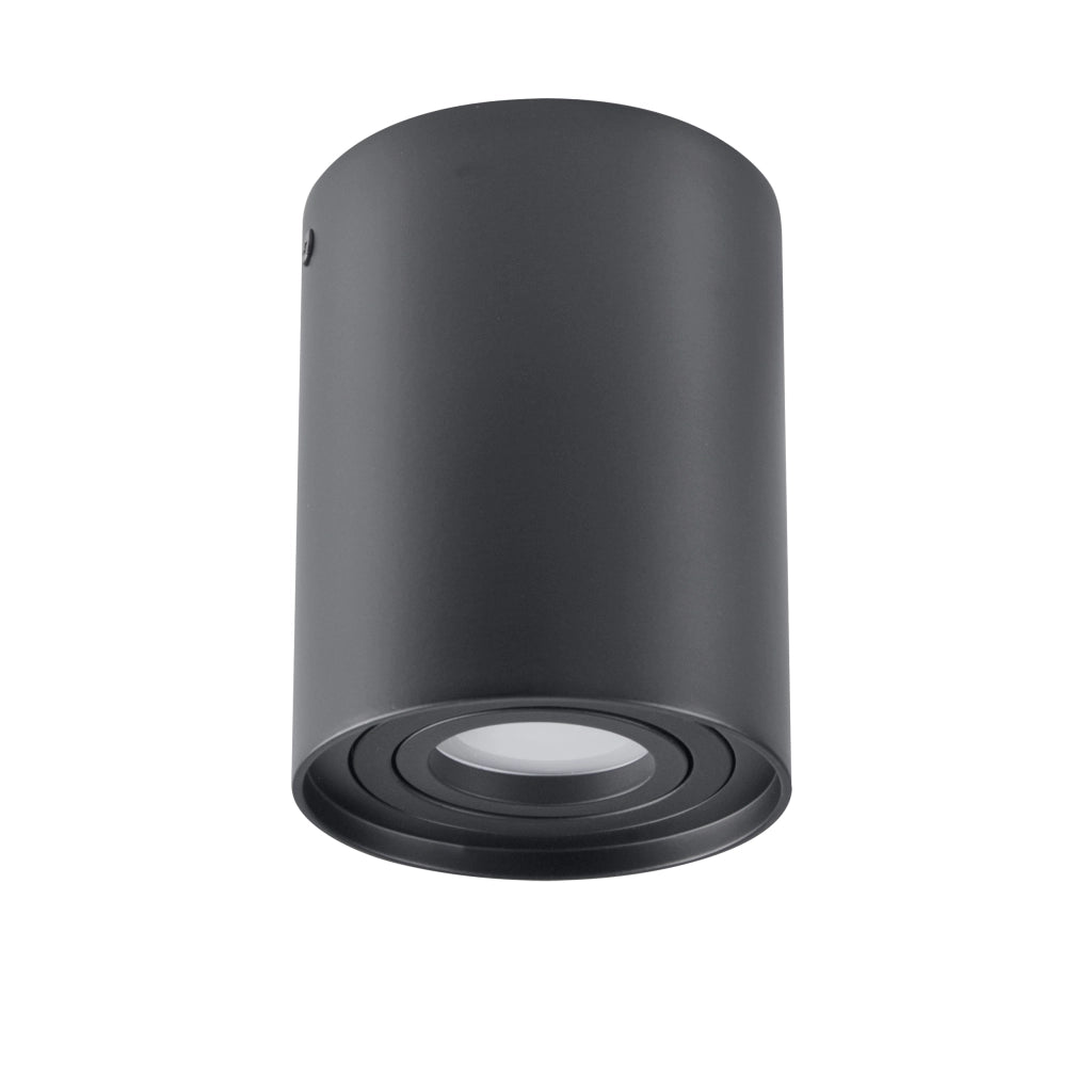 Plafoniera spot tonda nera 1xGU10 HADAR R1 313102 Polux