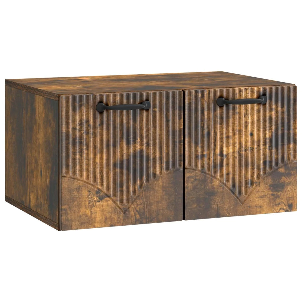 Mobile Porta TV da Muro Rovere Fumo 59,5 x 41 x 30 cm 899020