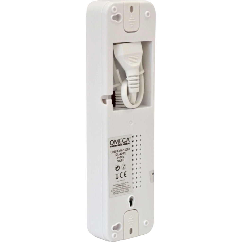Lampada d’Emergenza Ricaricabile LED 3W – 30 LED SMD2835, 150 Lumen
