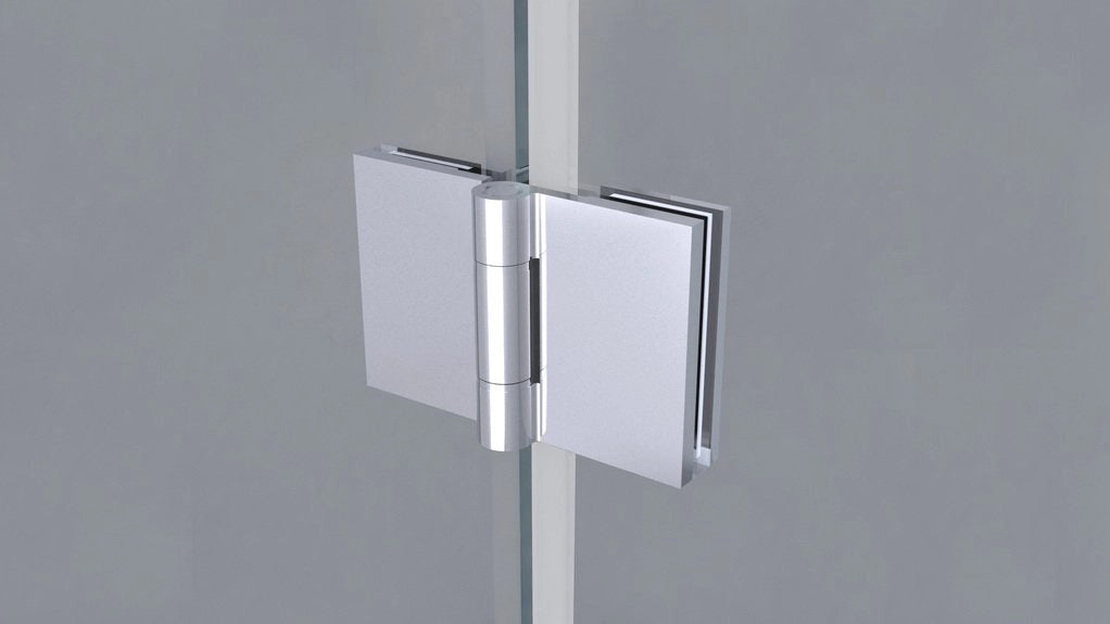 Box doccia 70 cm apertura a SOFFIETTO nicchia H200 cm cristallo 6mm profilo CROMATO LIAM
