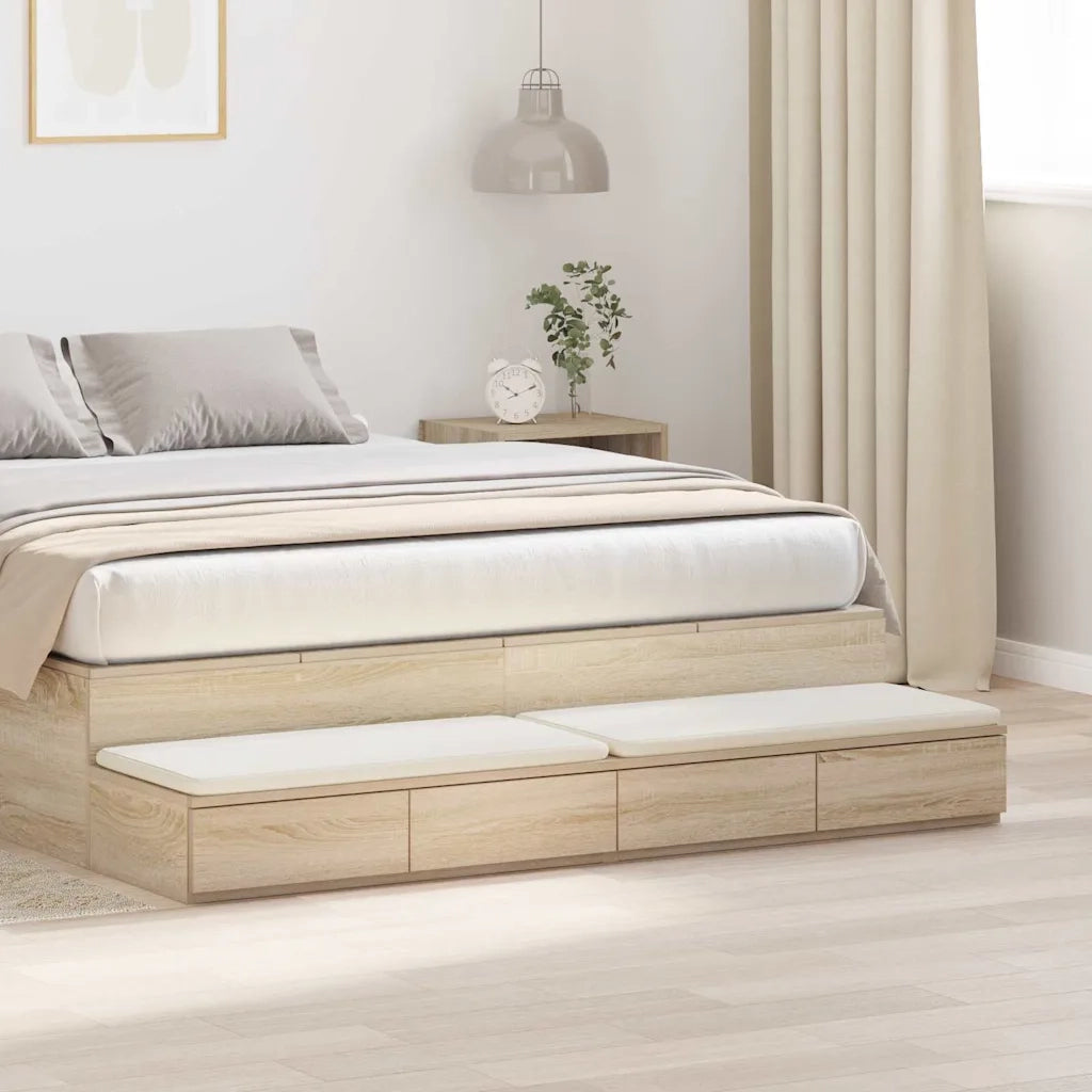 Cassetti per letto Rovere Sonoma 160 x 36,5 x 16,5 cm 866973