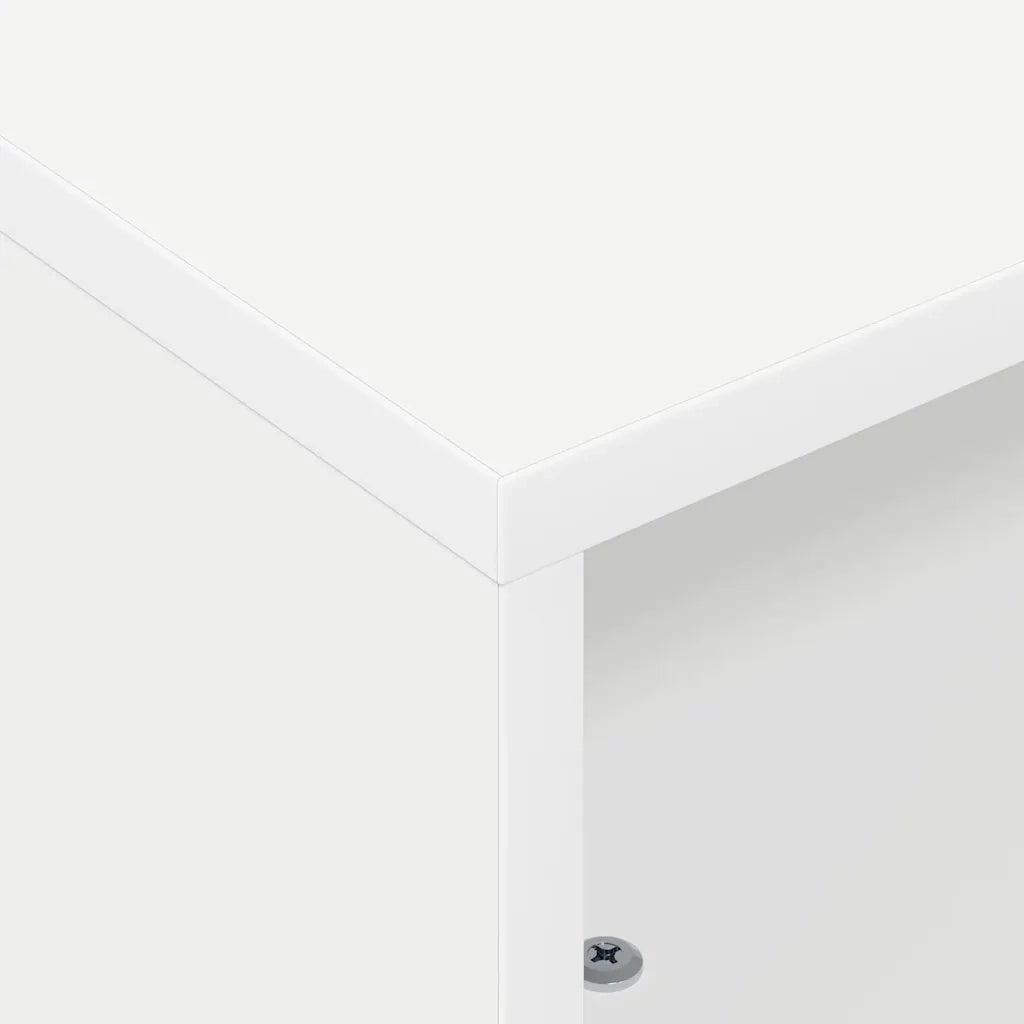 Tavolino con Ruote Bianco 50,5 x 50 x 30 cm 891024