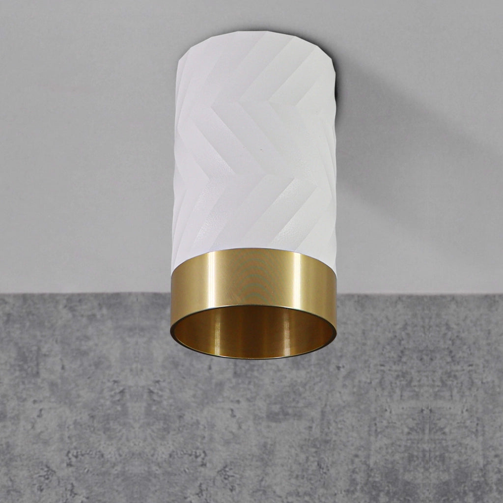 Faretto da soffitto Polux Arras GU10 bianco oro alluminio