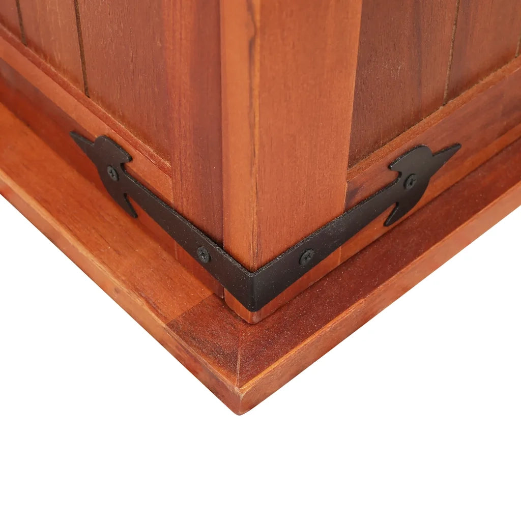 Cassapanca 60x25x22 cm in Legno Massello di Acacia