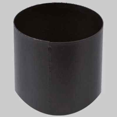 RACCORDO PER STUFE NERO OPACO FF  Ø 120     MADE IN ITALY