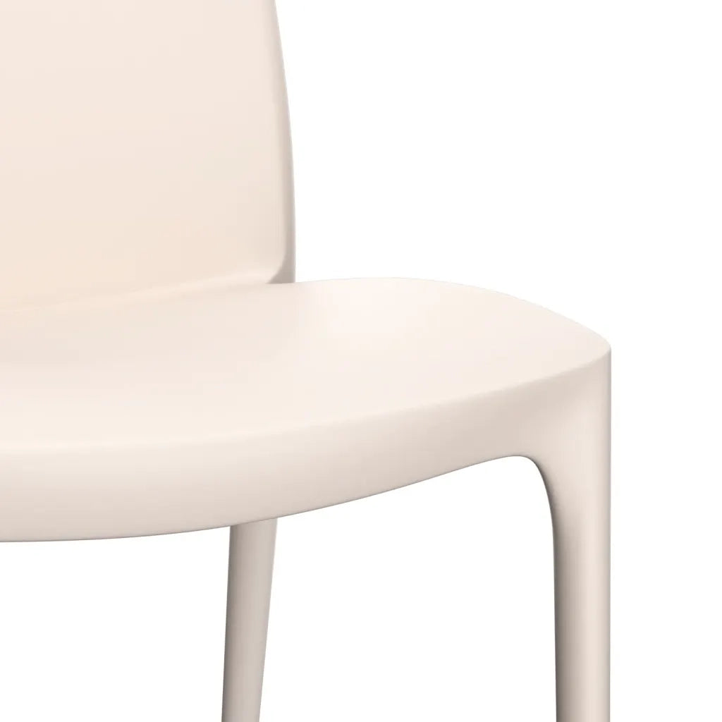Sedie da Giardino 2 pz Crema 50x46x80 cm in Polipropilene 364733