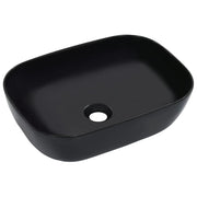 Lavabo da appoggio per l'interno del bagno bagno di servizio cabina WC 45,5 x 32 cm ceramica nera 02_0002625