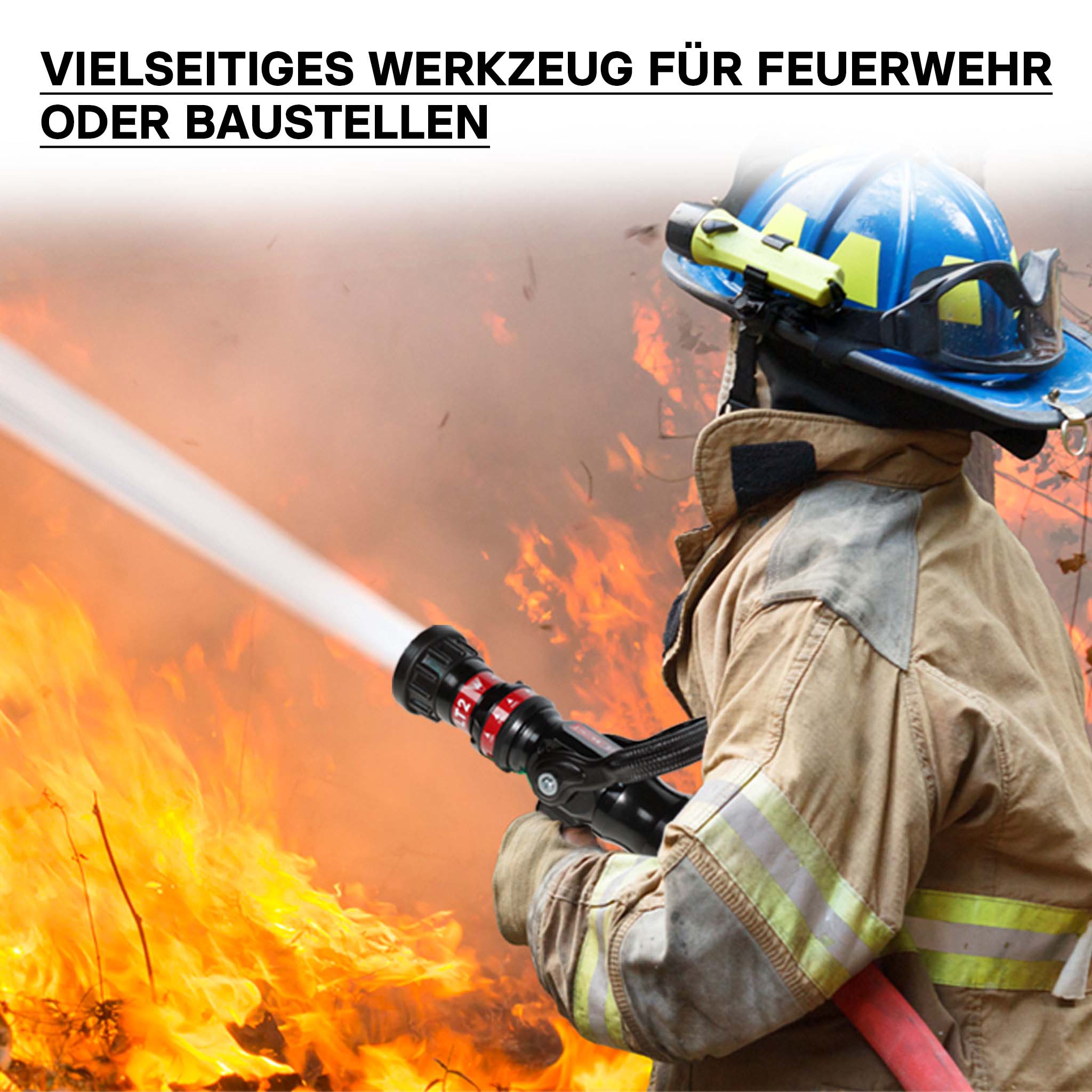 Lancia antincendio per vigili del fuoco tubo di tipo C 150/200/350/450 l/min