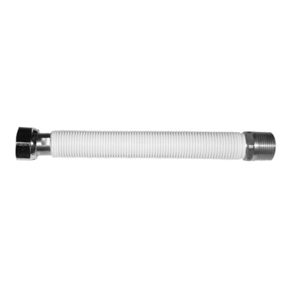 FLESSIBILE IN ACCIAIO RIVESTITO PER ACQUA MASCHIO/FEMMINA - M.F. 1/2  MM 130-220  - FLA