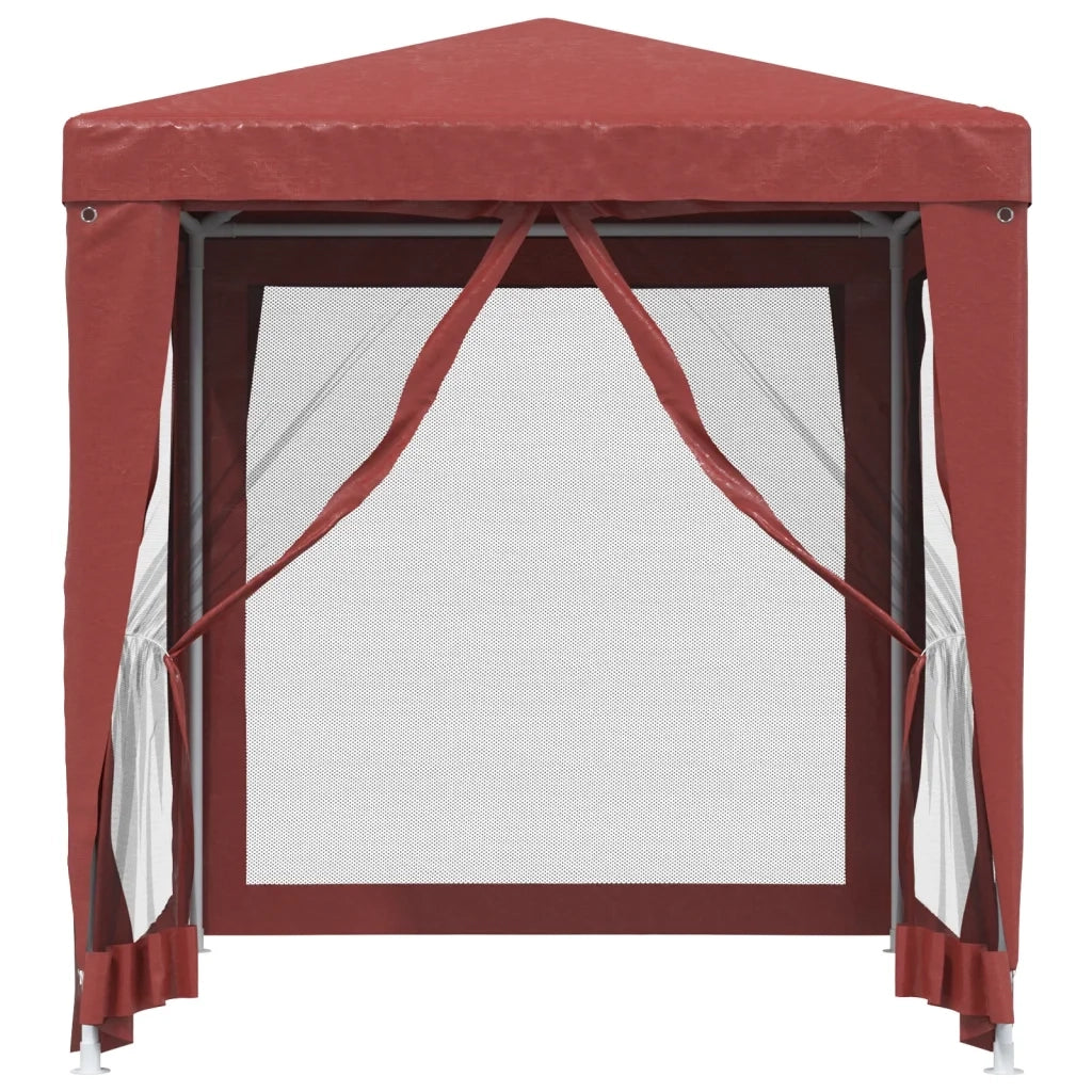 Tenda per Feste con Pareti Laterali in Rete-Tenda Gazebo 2x2 m HDPE
