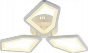 Plafoniera LED geometrica bianca 3 luci dimmerabile Vargo
