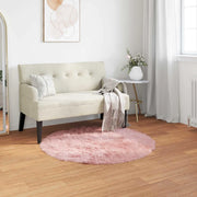 Tappeto in finta TAFALLA Rosa Ø 120 cm Poliestere 42021559