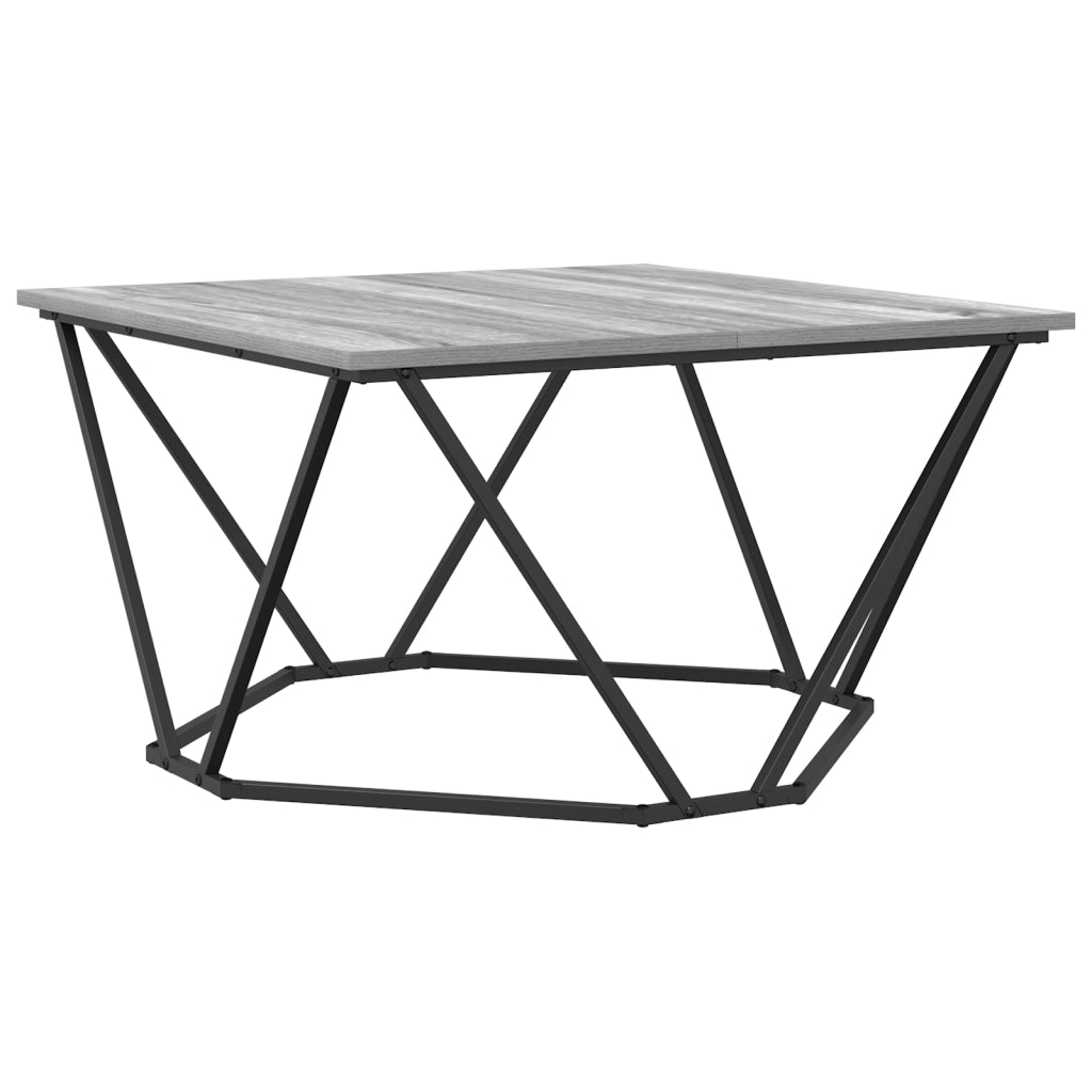 Tavolino da caffÃ¨ Grigio Sonoma 80x80x45 cm Legno ingegnerizzato