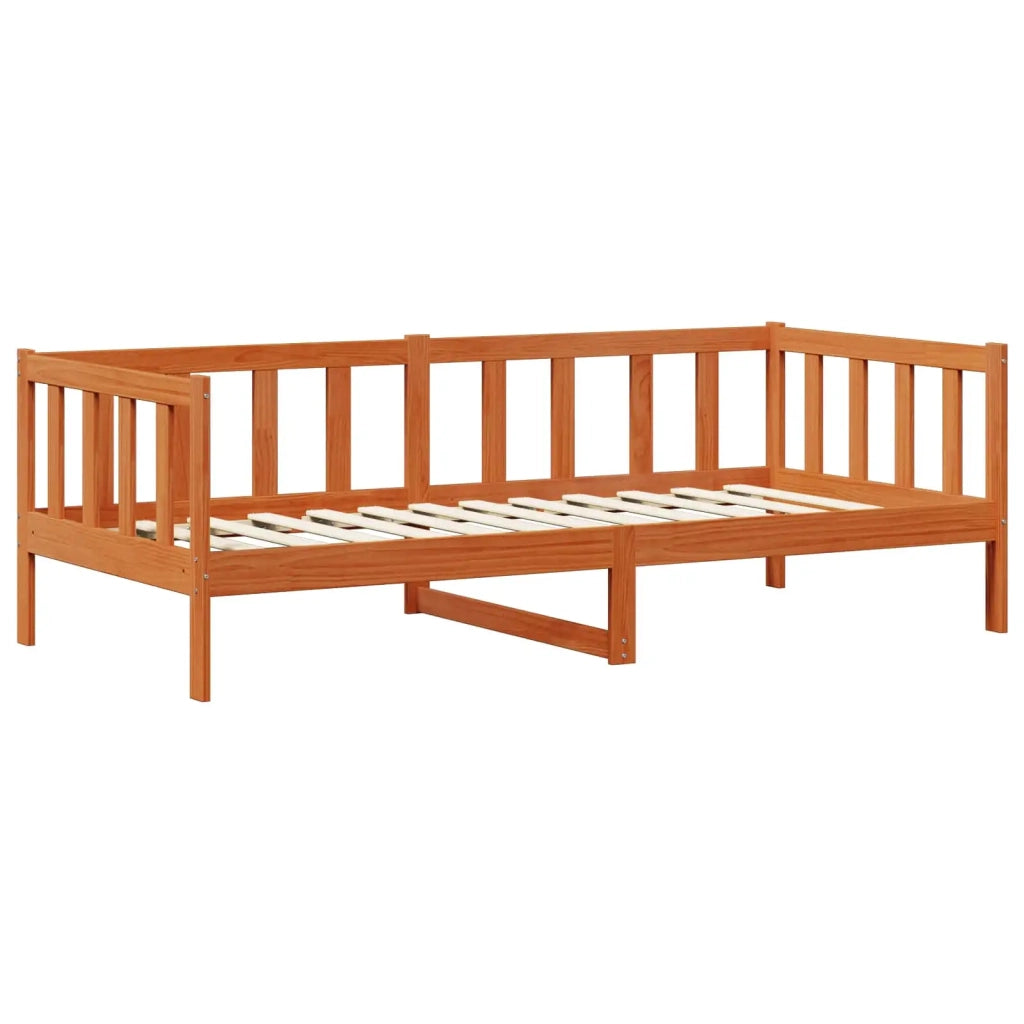 Letto Giorno con materasso Marrone Cera e Bianco 90 x 200 cm 3422775