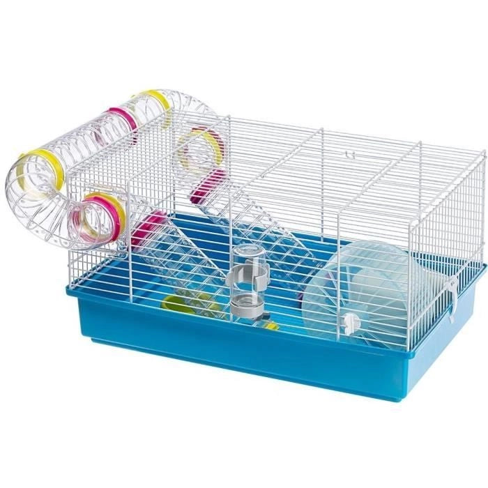 Gabbia - FERPLAST - PAULA TUBE LINE - 46 x 29,5 x 24,5 cm - Blu