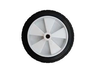 RUOTA PER CARRELLO PORTACASSE PIENA MM.150  ø mm.150x40  ø foro mm.12  interasse mm.55    ALTE