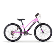 Bicicletta MTB MBM District Donna 26" con Cambio 18 Velocità-Rosa
