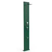 Doccia Tradizionale In Alluminio Dada Con Miscelatore, Nebulizzatore E Lavapiedi Colore Verde Scuro Cv-D455/6016