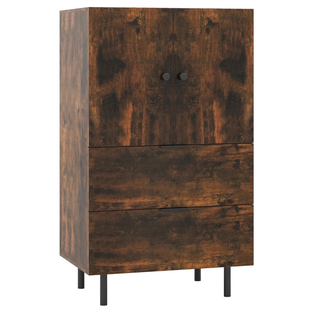 Credenza multifunzionale 60 x 41,5 x 102 cm struttura robusta design contemporaneo in legno ingegnerizzato marrone 20_0010826