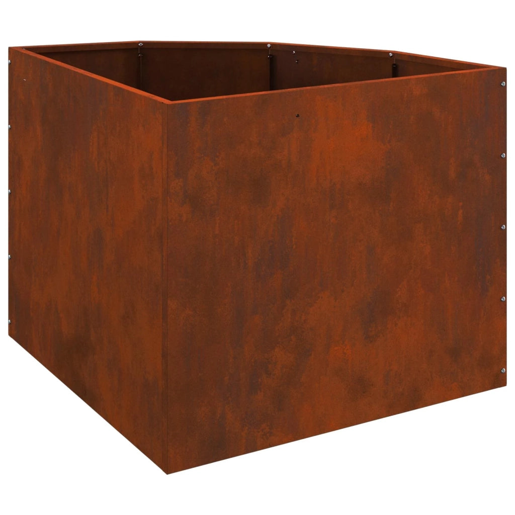 Vaso d'angolo Ruggine 60 x 60 x 50 cm acciaio corten 883667