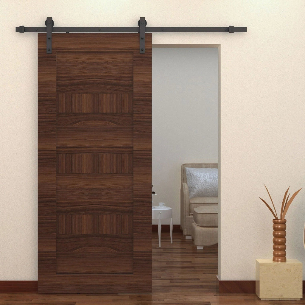 Kit Accessori Guida Scorrevole per Porta ¨C Minimal ¨C Marrone 200 cm
