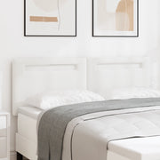 Testata letto design semplice bianco puro 160 cm in finta pelle