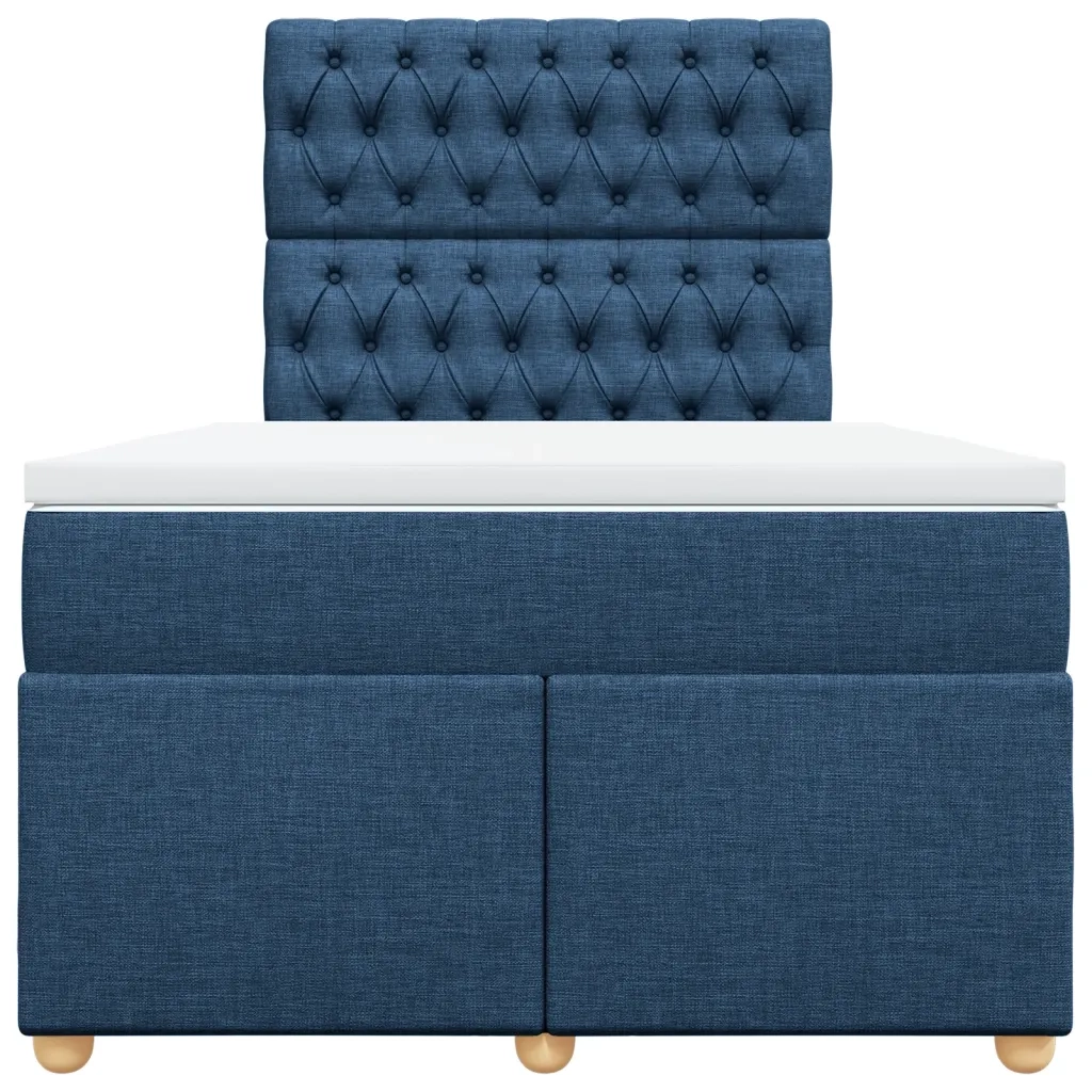 Giroletto a Molle con Materasso Blu 120x200 cm in Tessuto 3291260