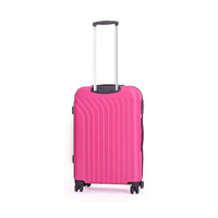 Trolley Valigia Media Rigida in ABS 4 Ruote TSA Ravizzoni Cielo Fucsia