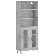 Buffet credenza cassettiera armadio mobile contenitore organizer cucina soggiorno salotto alto 69,5 x 34 x 180 cm legno ingegnerizzato grigio 02_0034621