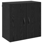 Mobiletto a muro rettangolare moderno pratico contenitore 60 x 31 x 60 cm legno composito nero 02_0052493