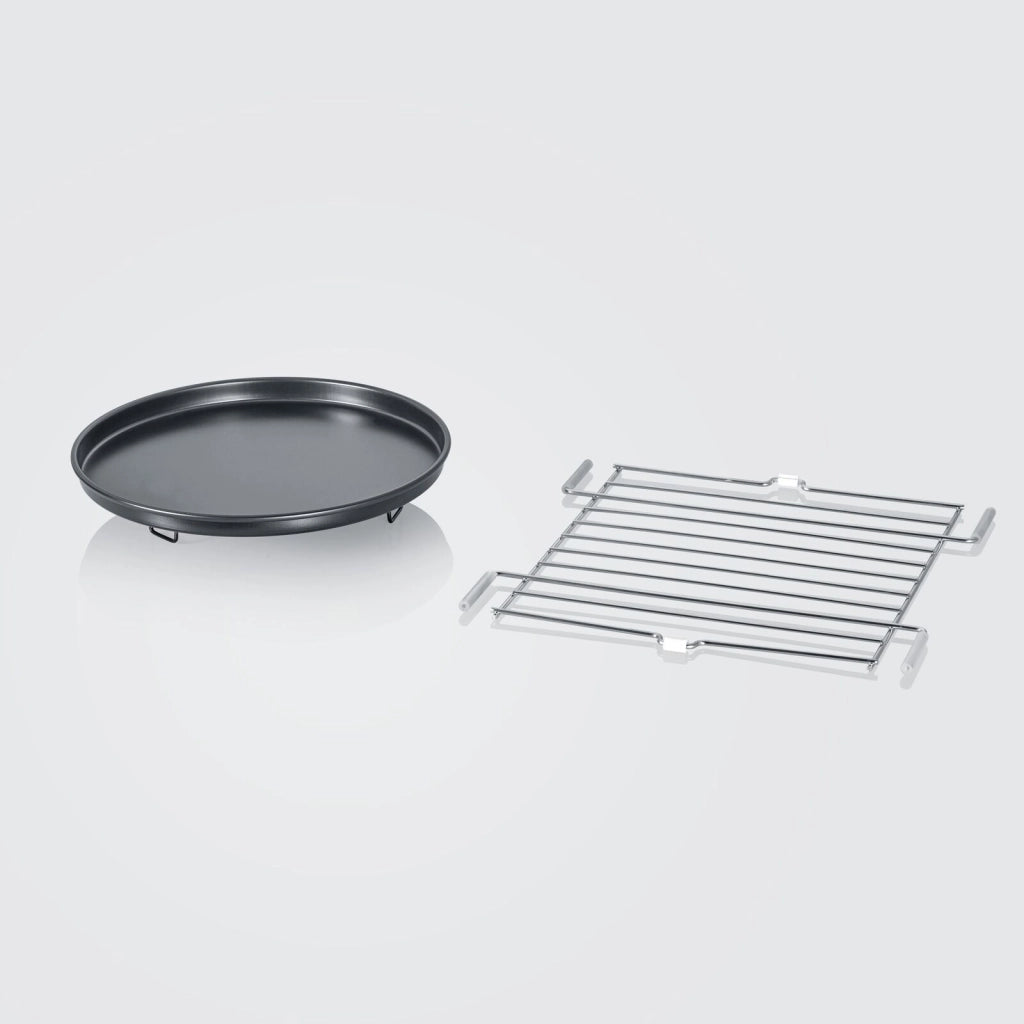 Severin MW 7777 forno a microonde Superficie piana Microonde con grill 25 L 900 W Nero, Acciaio inossidabile